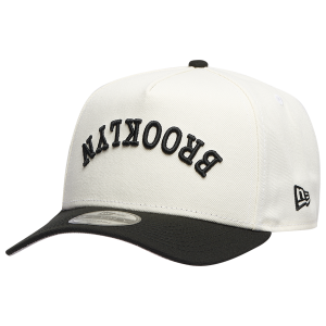 New Era Nets Two Toned City Upside Wordmark Cap - Adult - Chrome/Black