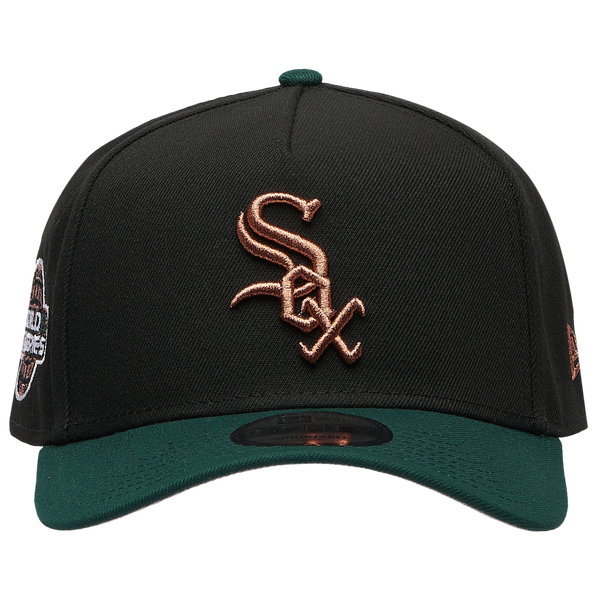 New Era White Sox 9FORTY A-Frame Metallic Cap - Men's - Green/Black - Image 2
