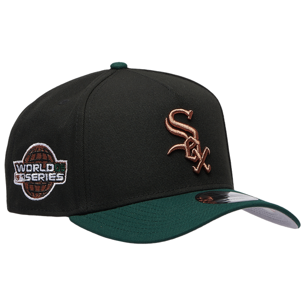 New Era White Sox 9FORTY A-Frame Metallic Cap - Men's - Green/Black - Image 3
