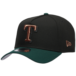 New Era Rangers 9FORTY A-Frame Metallic Cap - Men's - Black/Green