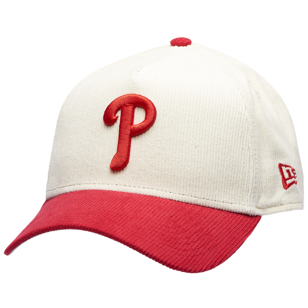 New Era Phillies 940 A Frame Cap - Adult - White/Red