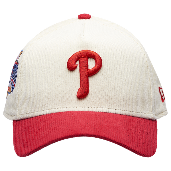 New Era Phillies 940 A Frame Cap - Adult - White/Red - Image 2
