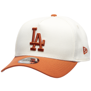 New Era Dodgers 940 A Frame Cap - Adult - White/Orange