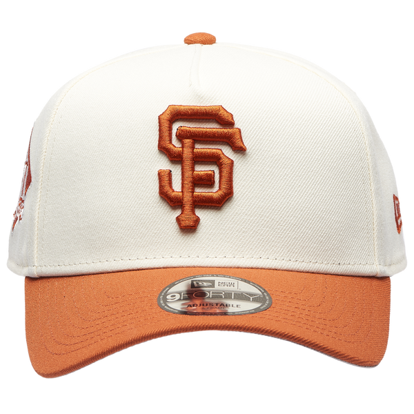 New Era Giants 940 A Frame Cap - Adult - White/Orange - Image 2