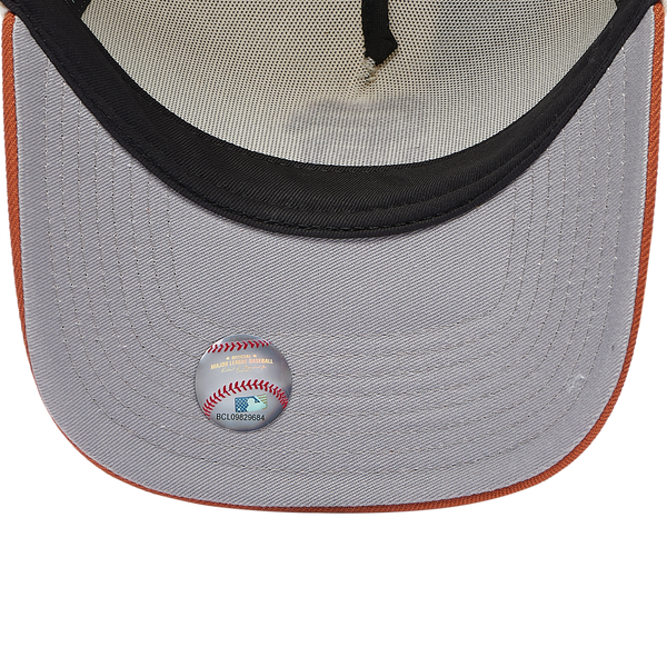 New Era Giants 940 A Frame Cap - Adult - White/Orange - Image 5
