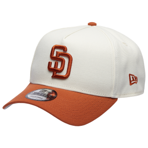 New Era Padres 940 A Frame Cap - Adult - White/Orange