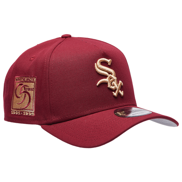 New Era White Sox 940 A Frame Cardinal Cap - Adult - Red - Image 3