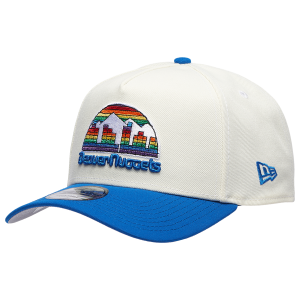 New Era Nuggets 940 A Frame HWC Cap - Adult - Blue/Chrome