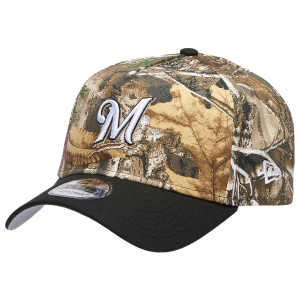 New Era Brewers 940 A-Frame RealTree Cap - Adult - Camo/Black