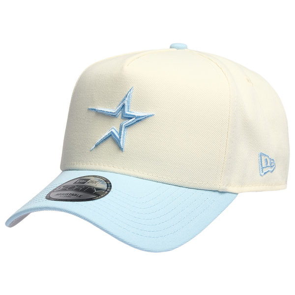 New Era Astros 940 A-Frame Cap - Adult - Blue/Chrome