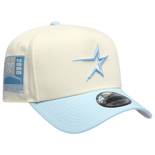 New Era Astros 940 A-Frame Cap - Adult - Blue/Chrome - Image 3