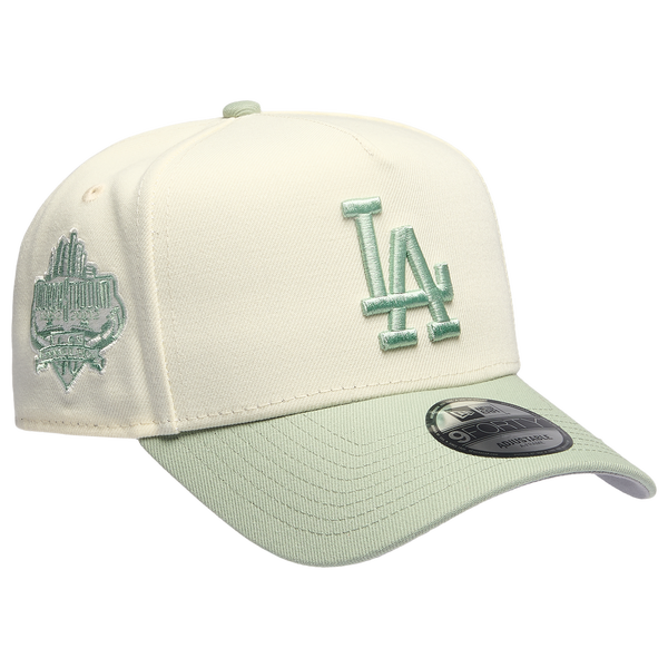 New Era Dodgers 940 A-Frame Cap - Adult - Chrome/Green - Image 3