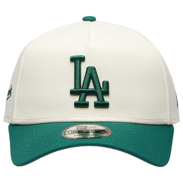 New Era Dodgers 940 A-Frame Cap - Adult - Chrome/Green - Image 2