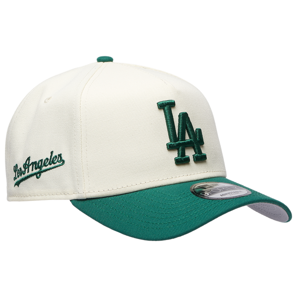 New Era Dodgers 940 A-Frame Cap - Adult - Chrome/Green - Image 3