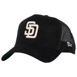 New Era Padres 940AF Cord Cap - Adult - Black