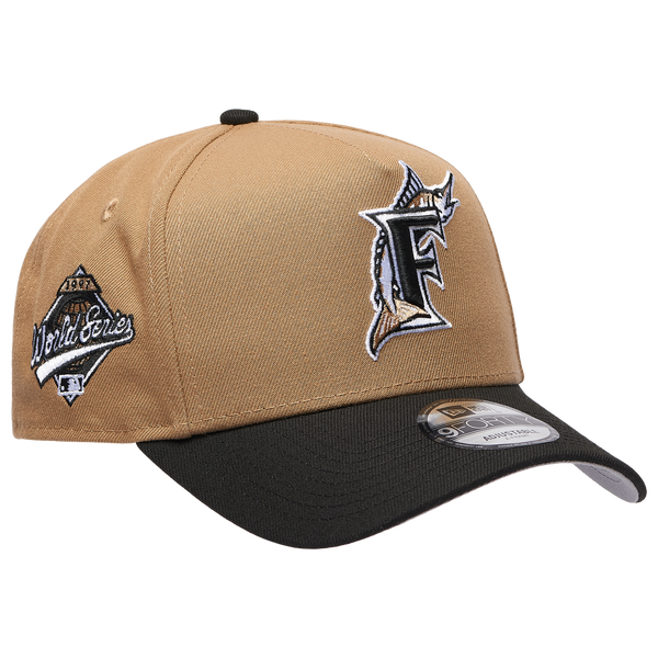 New Era MLB 940 A-Frame Cap - Adult - Khaki/Black - Image 3