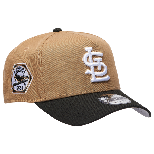 New Era MLB 940 A-Frame Cap - Adult - Khaki/Black - Image 3