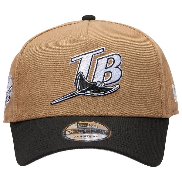 New Era MLB 940 A-Frame Cap - Adult - Khaki/Black - Image 2