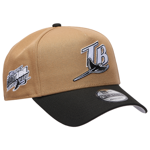 New Era MLB 940 A-Frame Cap - Adult - Khaki/Black - Image 3