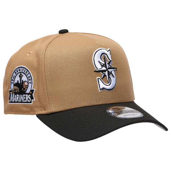 New Era MLB 940 A-Frame Cap - Adult - Khaki/Black - Image 3