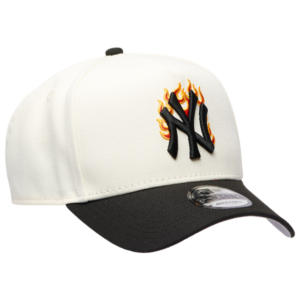 New Era MLB 940 A-Frame Flame Cap - Adult - White/Black - Image 3