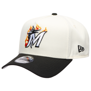 New Era MLB 940 A-Frame Flame Cap - Adult - White/Black