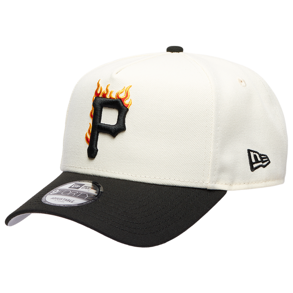New Era MLB 940 A-Frame Flame Cap - Adult - White/Black