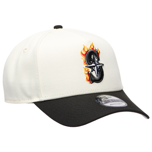 New Era MLB 940 A-Frame Flame Cap - Adult - White/Black - Image 3