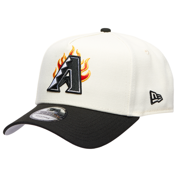 New Era MLB 940 A-Frame Flame Cap - Adult - White/Black