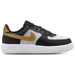 Nike Air Force 1 Low Lace - Girls' Preschool - Gold/Black