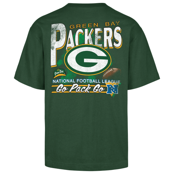 47 Brand NFL Green Bay Packers Bar S/S T-Shirt - Men's - Dark Green - Image 2