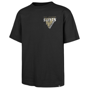 47 Brand NFL New Orleans Saints Bar S/S T-Shirt - Men's - Black