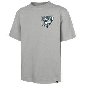 47 Brand NFL Philadelphia Eagles Bar S/S T-Shirt - Men's - Wolf Grey