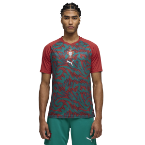 PUMA FPF Warm Up Jersey - Men's - Club Red/Green Lagoon