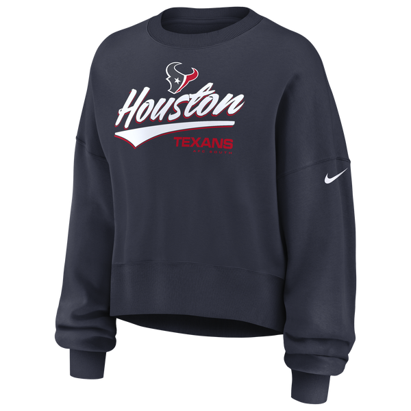 Nike NFL Texans Phoenix Crew - Women's - Marine
