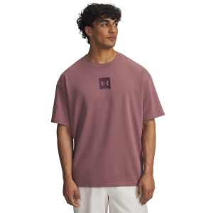 Under Armour Heavyweight Oversized T-Shirt - Men's - Maroon Mist/Maroon Mist