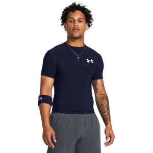 Under Armour Heatgear OG Compression Short Sleeve - Men's - Midnight Navy/White