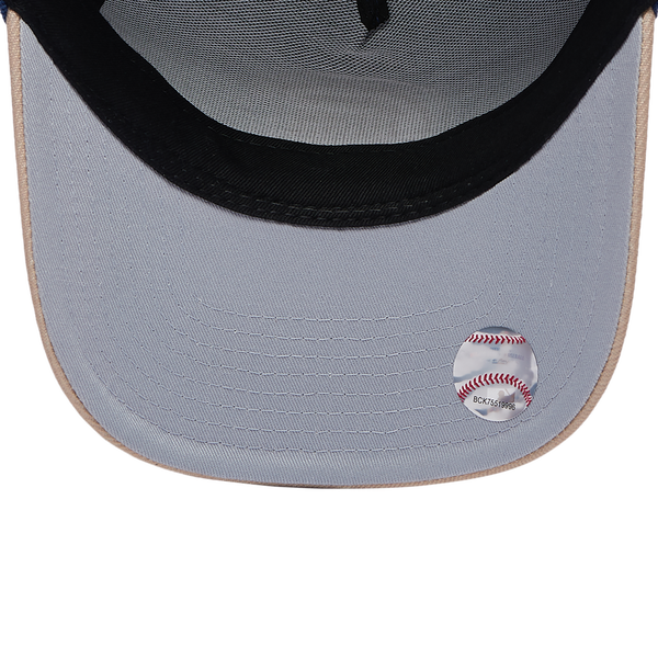 Mitchell & Ness Cubs Navy & Tan Pro Pinch Cap - Adult - Tan/Navy - Image 5