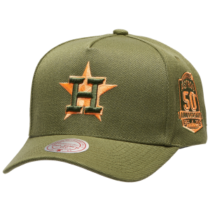 Mitchell & Ness Astros Neon Pop Pro Pinch Cap - Adult - Olive