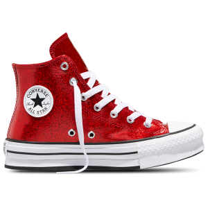 Converse Chuck Taylor All Star EVA Lift Hi - Girls' Grade School - White/Wine Red