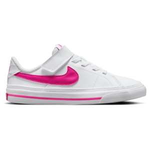Nike Court Legacy - Boys' Preschool - White/Laser Fuchsia