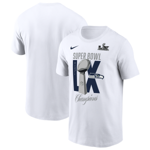 Nike Seahawks Trophy Short Sleeve T-Shirt - Men's - White