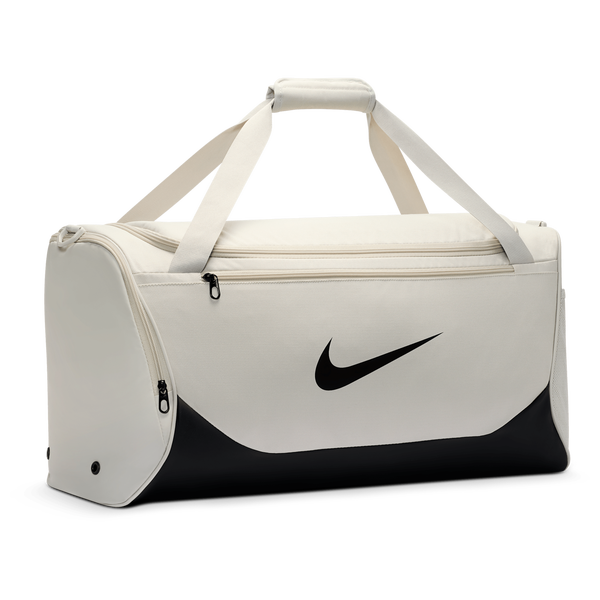 Nike Brasilia Medium Duffel X - Adult - Black/Light Bone/Black - Image 3