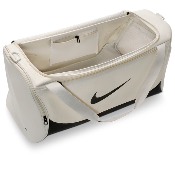 Nike Brasilia Medium Duffel X - Adult - Black/Light Bone/Black - Image 4