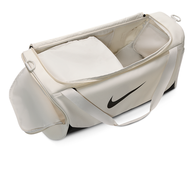 Nike Brasilia Medium Duffel X - Adult - Black/Light Bone/Black - Image 5