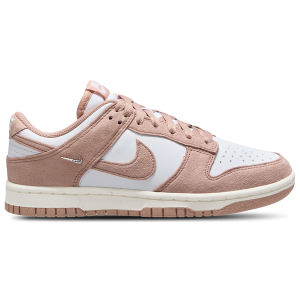 Nike Dunk Low - Women's - Particle Pink/White/Metallic Silver