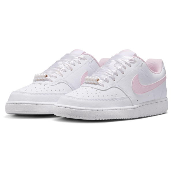 Nike Court Vision Low - Women's - White/Pink Foam - Image 6