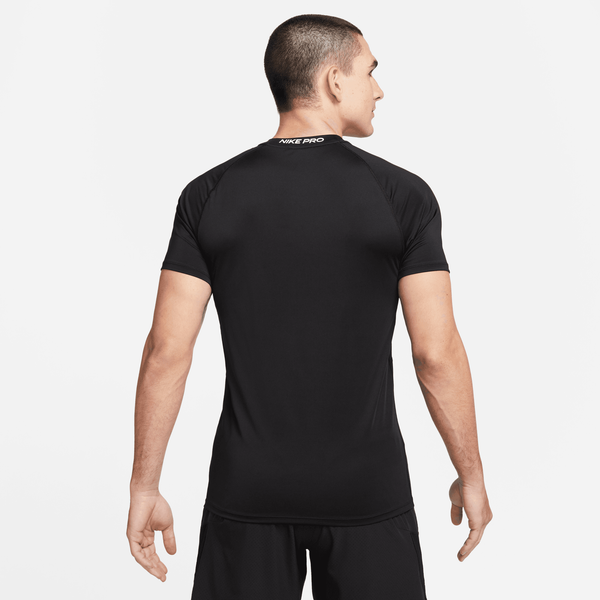 Nike Dri-FIT Slim Top Short Sleeve - Men's - Black/White - Image 2