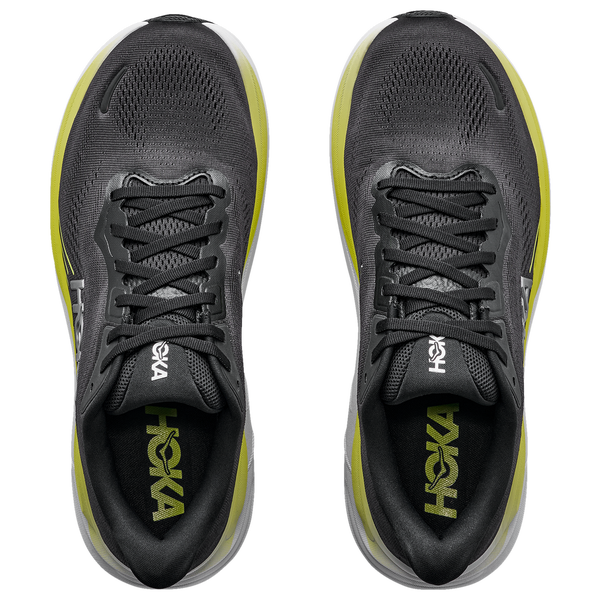 HOKA Clifton 11 - Men's - Black/White/Yellow - Image 4