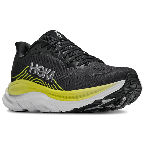 HOKA Clifton 11 - Men's - Black/White/Yellow - Image 6